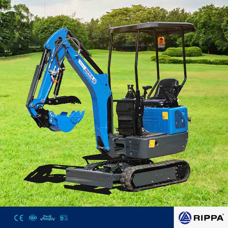 R10 mini excavator vs. Kubota U10-3: Ultra-compact zero-tail model, flexible for garden construction