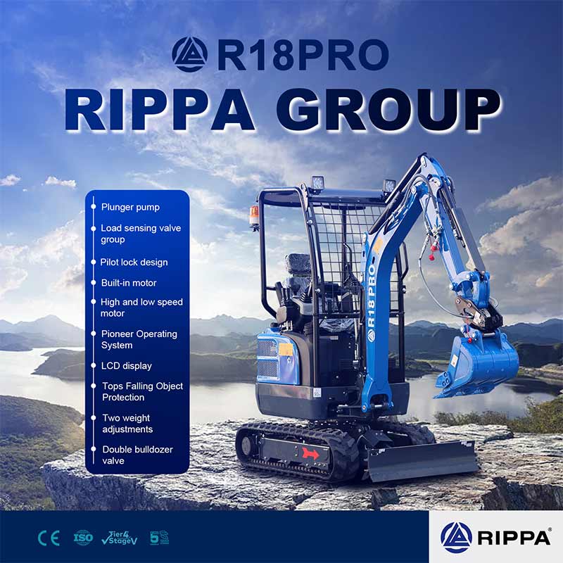 Rippa R18 Mini Excavator vs. CAT 301.8: How does it perform in a small space?